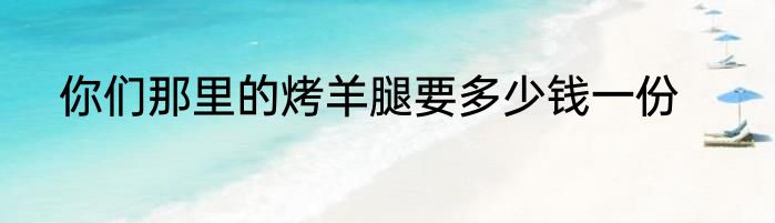 你们那里的烤羊腿要多少钱一份
