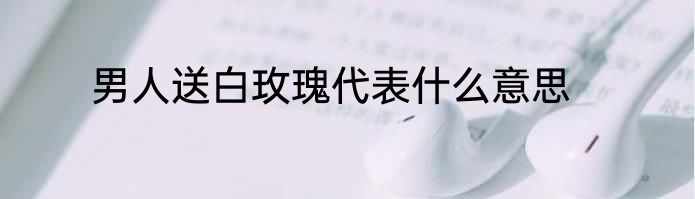 男人送白玫瑰代表什么意思