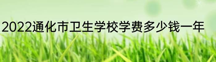 2022通化市卫生学校学费多少钱一年