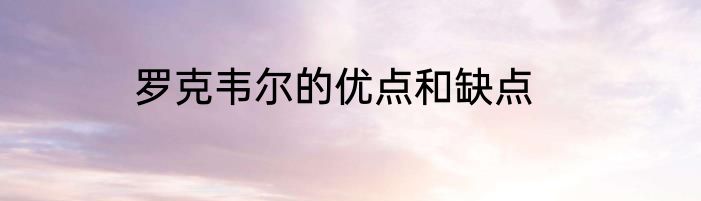 罗克韦尔的优点和缺点
