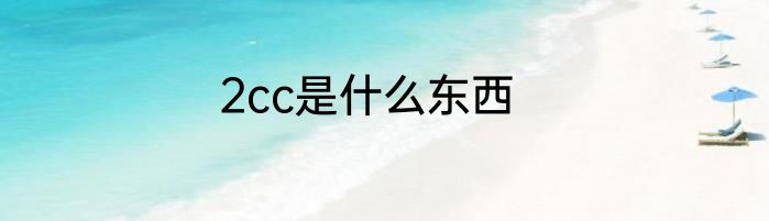2cc是什么东西