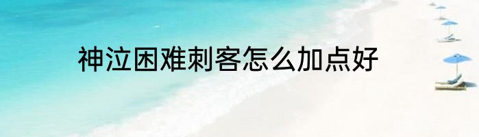 神泣困难刺客怎么加点好