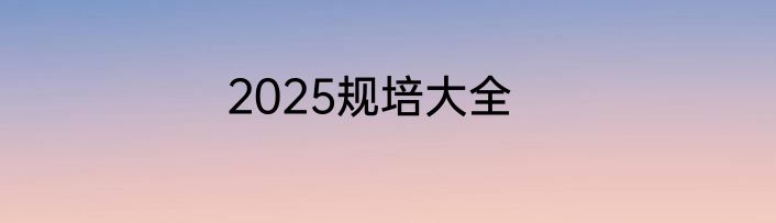 2025规培大全
