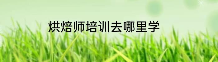 烘焙师培训去哪里学