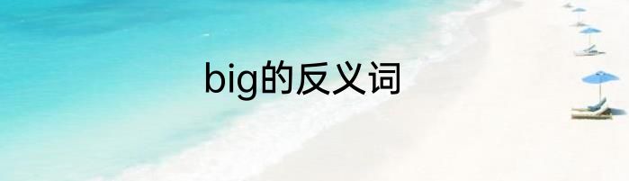 big的反义词