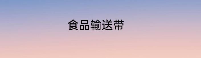 食品输送带