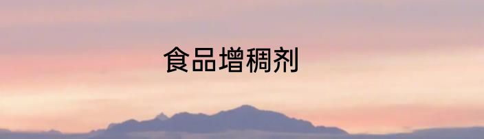 食品增稠剂