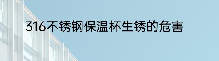 316不锈钢保温杯生锈的危害