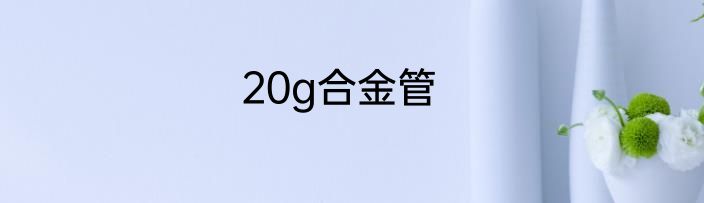 20g合金管