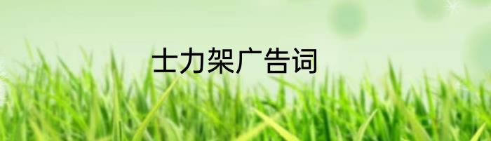 士力架广告词