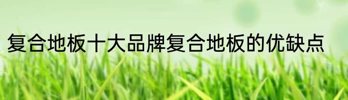 复合地板十大品牌复合地板的优缺点