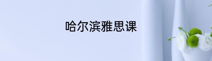 哈尔滨雅思课