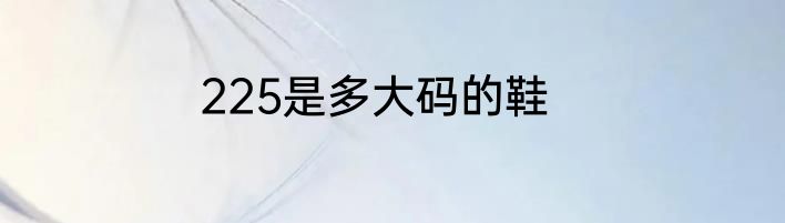 225是多大码的鞋