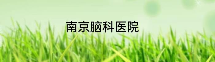 南京脑科医院