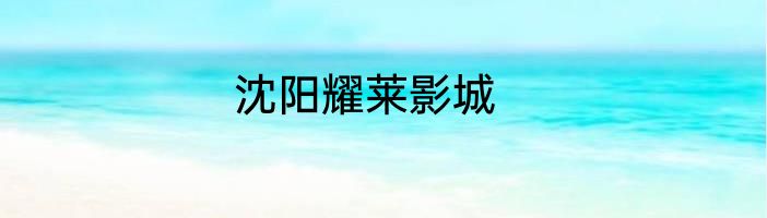 沈阳耀莱影城