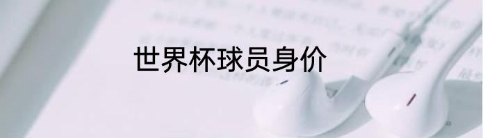 世界杯球员身价