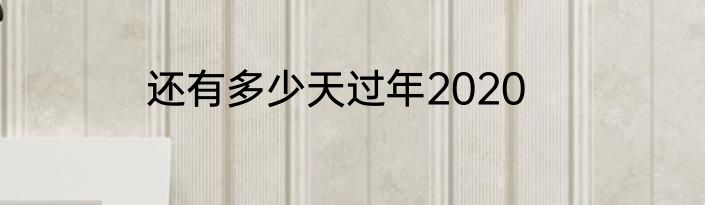 还有多少天过年2020