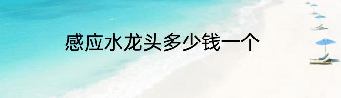 感应水龙头多少钱一个