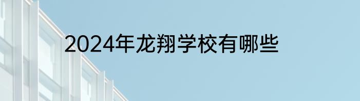 2024年龙翔学校有哪些