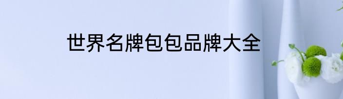 世界名牌包包品牌大全