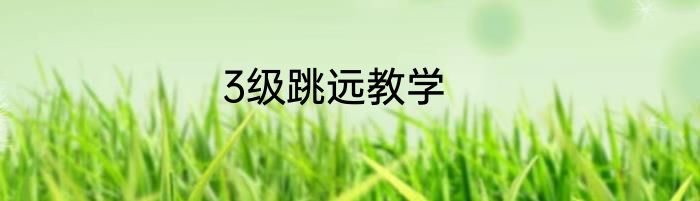 3级跳远教学