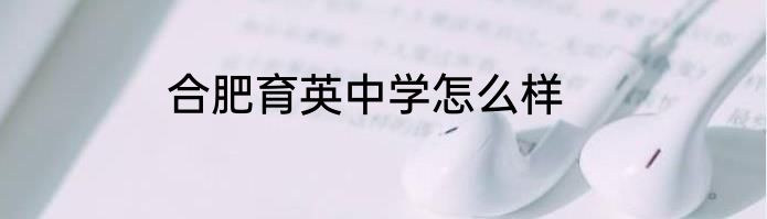 合肥育英中学怎么样