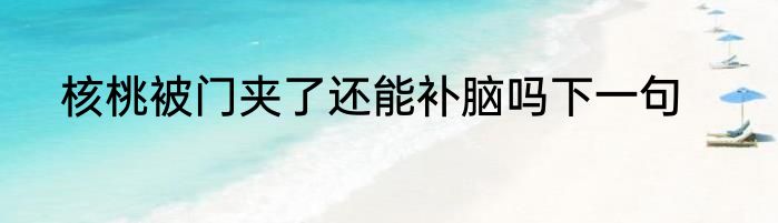 核桃被门夹了还能补脑吗下一句