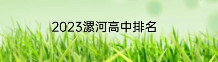2023漯河高中排名