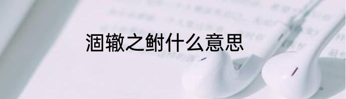 涸辙之鲋什么意思