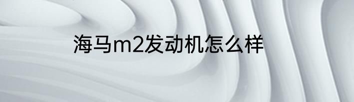 海马m2发动机怎么样
