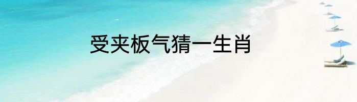 受夹板气猜一生肖