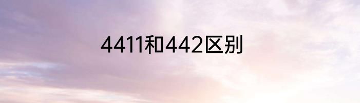 4411和442区别