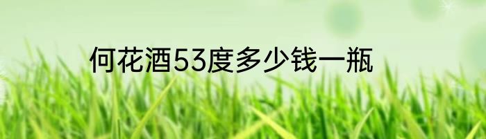 何花酒53度多少钱一瓶