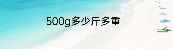 500g多少斤多重