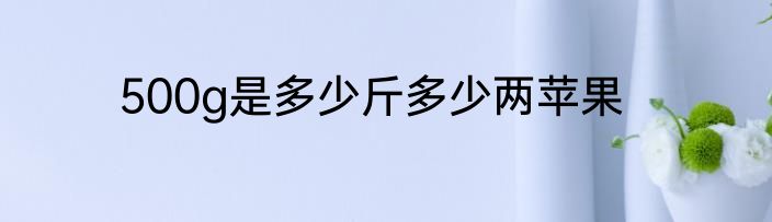 500g是多少斤多少两苹果