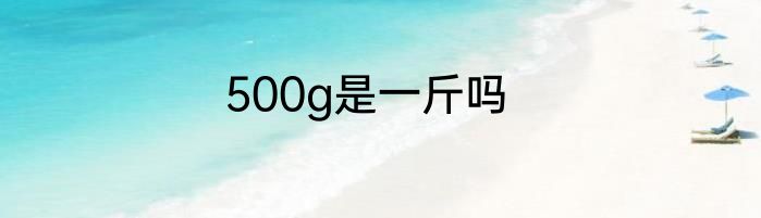 500g是一斤吗