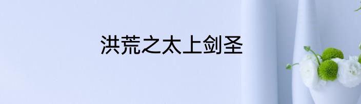 洪荒之太上剑圣
