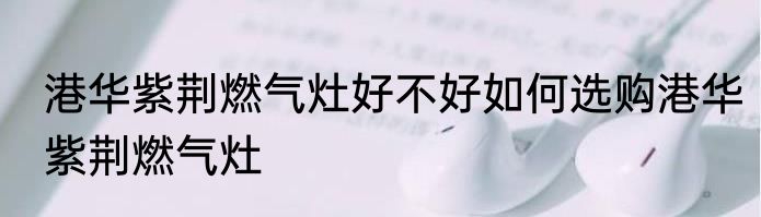 港华紫荆燃气灶好不好如何选购港华紫荆燃气灶