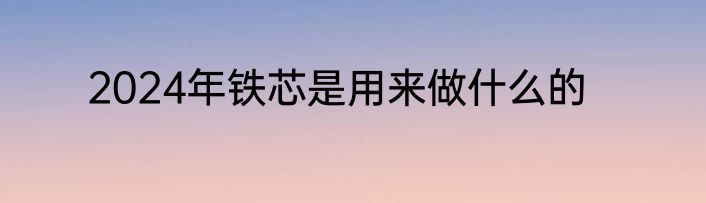 2024年铁芯是用来做什么的