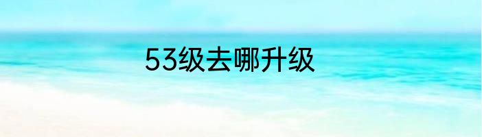 53级去哪升级
