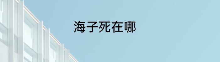 海子死在哪