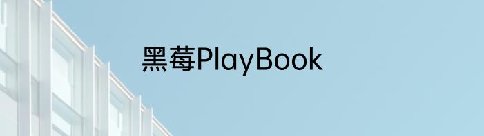 黑莓PlayBook