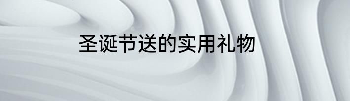 圣诞节送的实用礼物