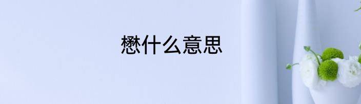 懋什么意思
