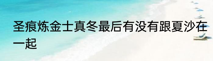 圣痕炼金士真冬最后有没有跟夏沙在一起