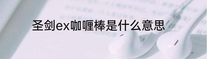 圣剑ex咖喱棒是什么意思