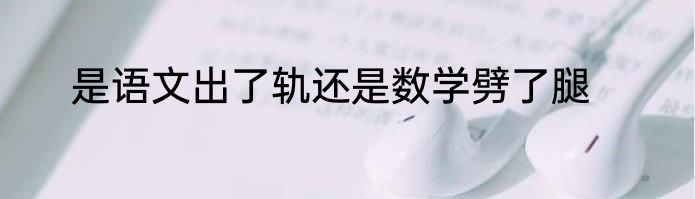 是语文出了轨还是数学劈了腿