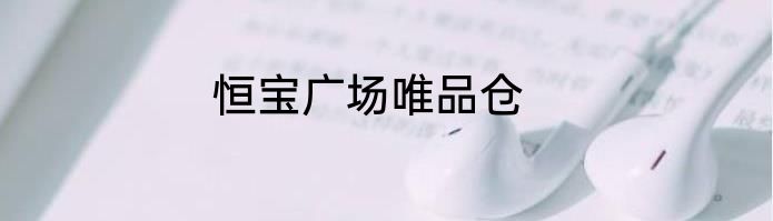 恒宝广场唯品仓