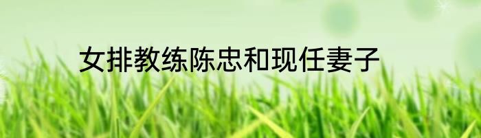 女排教练陈忠和现任妻子