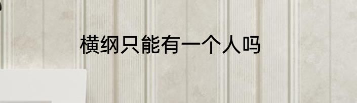 横纲只能有一个人吗